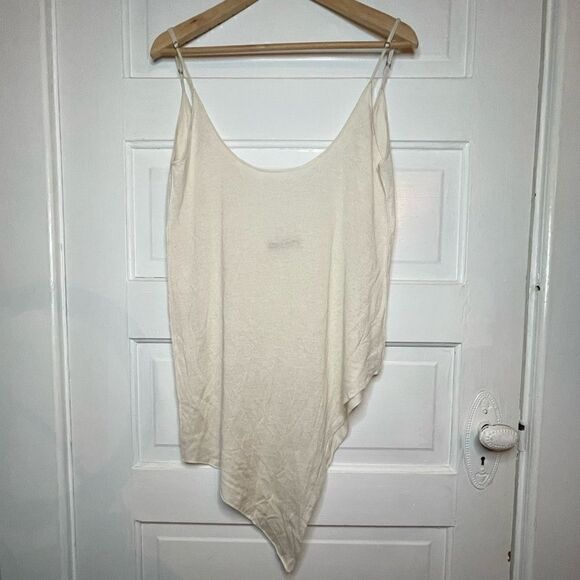 n:PHILANTHROPY Semi Sheer Handkerchief Whispy Spaghetti Strap Shirt - Picture 1 of 10